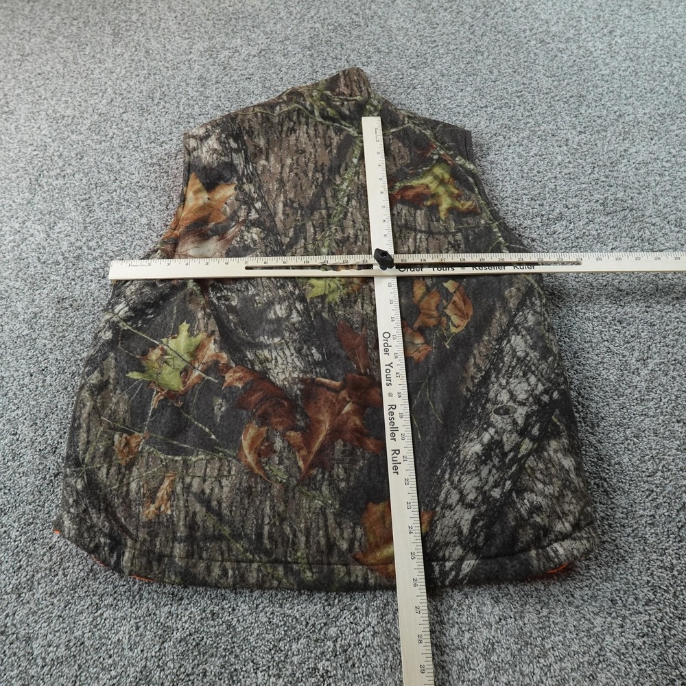 Woolrich Vest Mens M Brown Camo Blaze Orange Reversible Full Zip Hunting Outdoor - Picture 4 of 9